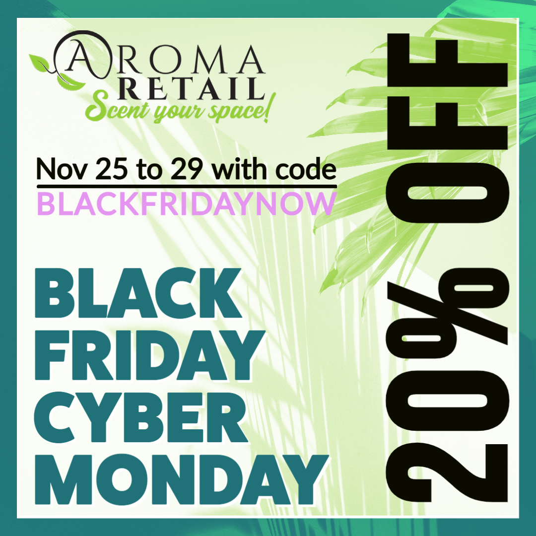 black friday cyber monday sale sales event deals aroma retail fragrance oil diffuser scent machine