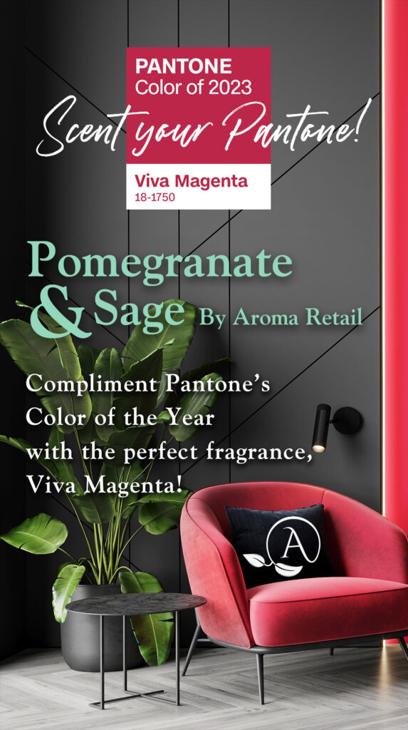 pantone color of the year 2023 viva magenta aroma retail las vegas nv nevada shopping shop mall boutique store aroma retail home decor fragrance scenting scents scent your space